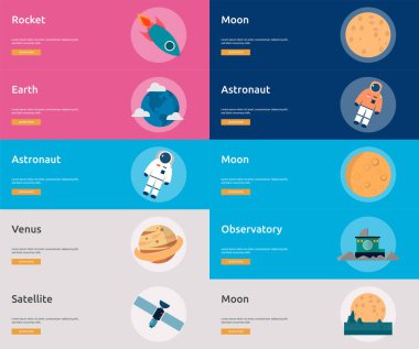 Bilim ve evren Banner tasarımı