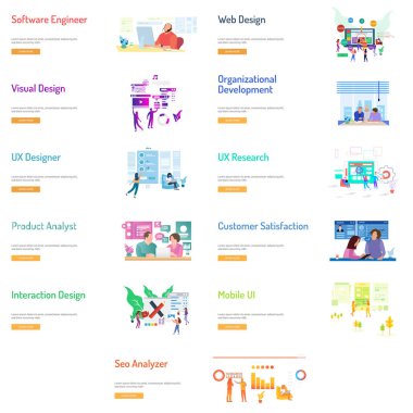 İş adamları tasarım afiş