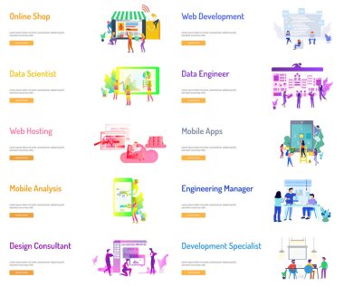 İş adamları tasarım afiş