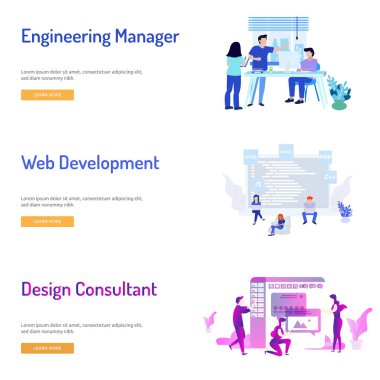 İş adamları tasarım afiş