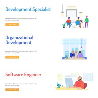 İş adamları tasarım afiş