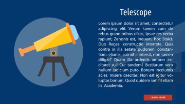 Teleskop kavramsal Banner tasarımı