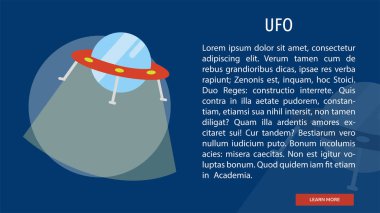UFO kavramsal Banner tasarımı
