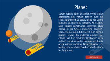 Gezegen kavramsal Banner tasarımı