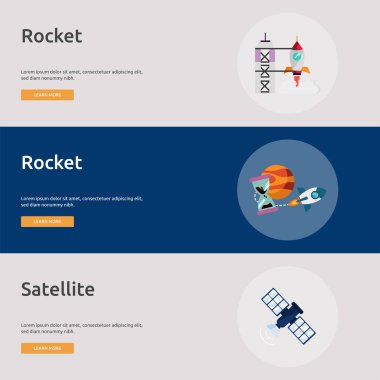 Uzay ve evren Banner tasarımı