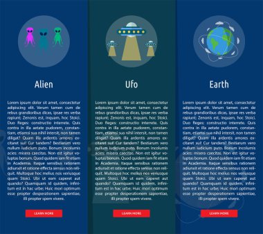 Uzay ve evren afiş kavramı