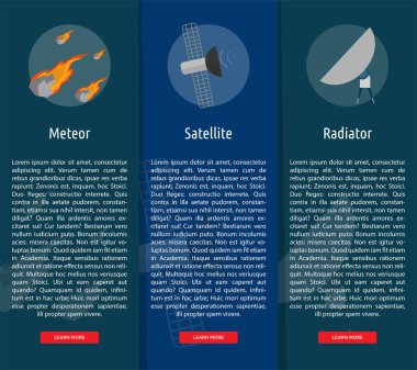 Uzay ve evren afiş kavramı