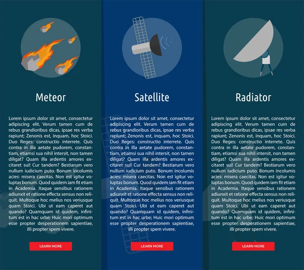 Uzay ve evren afiş kavramı