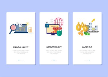 Açılış sayfası tasarımı iş ve finans