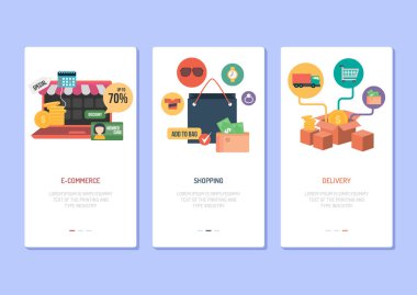 Landing page Design - e-ticaret, alışveriş ve teslimat