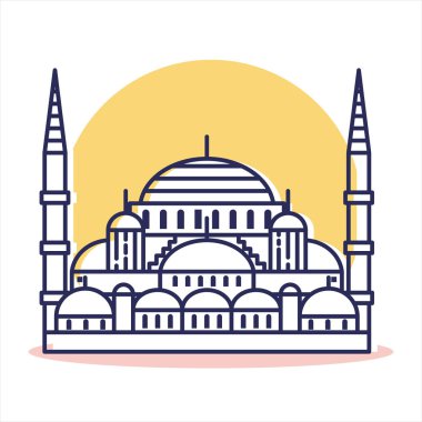 Sultanahmet Camii Icon - seyahat ve anahat stili ile hedef