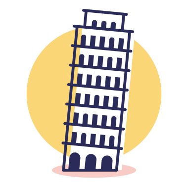 Pisa Icon - seyahat ve anahat stili ile hedef