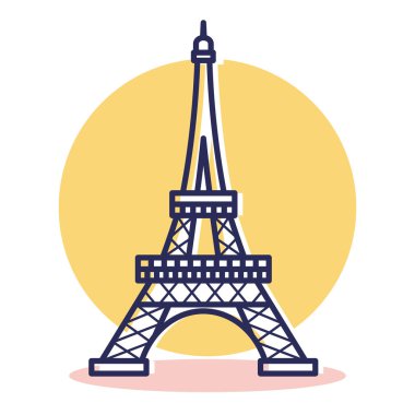 Eiffel Icon - seyahat ve anahat stili ile hedef