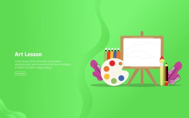 Sanat ders kavramı eğitim ve bilimsel gösterim Banne