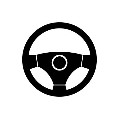 Direksiyon ikonu. Arkaplan silme üzerine vektör illüstrasyonu.