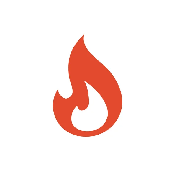 Ikon Api Ilustrasi Vektor Pada Latar Belakang Withe - Stok Vektor