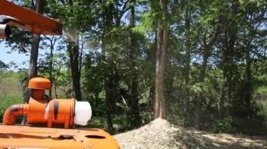 Parklar ve Orman Parklar Tarım makineleri, Ağaç parçalayıcı neşeli makine kaldırmak için atık kaldırma ve yaprak ve diğer bitki kırma