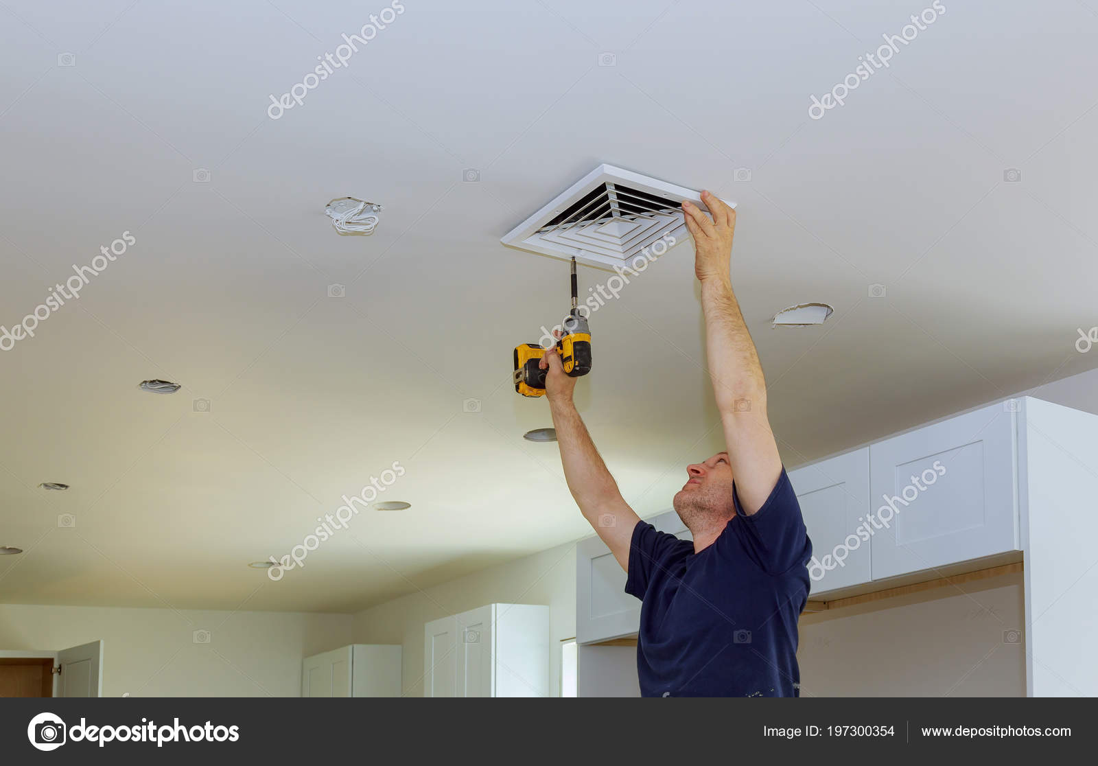 Indoor Installing Central Air Conditioning Vents Wall