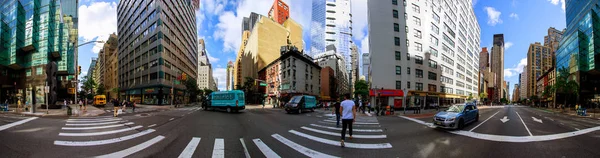 New York City Juni 2018 Panoramablick Manhattan Auf Die Straße — Stockfoto