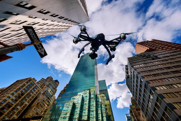 New York City June 2018 Drone Flying New York City — Stock Photo, Image