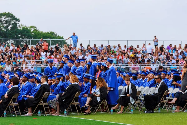 Června Sayrevielle Usa Maturitě Klobouky Vysoké Promoce Škole — Stock fotografie