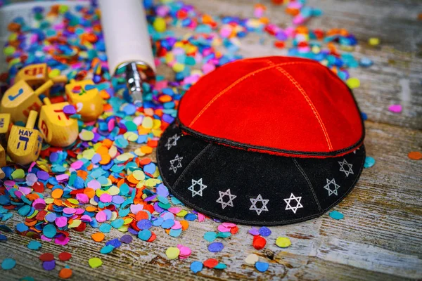 Bączek Kippahs Jarmułek Żydowskiej Drewniane Dla Chanuka Tory Kippah Yamolka — Zdjęcie stockowe