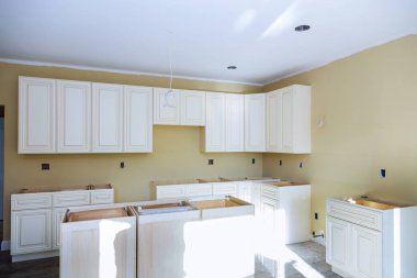 Yeni indüksiyon Ocak modern mutfak ev geliştirme Mutfak Remodel solucan yükleme