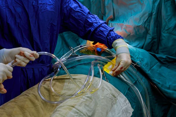 Médico Preparando Para Cirugía Anestesista Preparando Paciente Para Cirugía — Foto de Stock