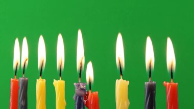 Yahudi tatil Hanukkah menorah greenscreen din, dini, maneviyat, sembol, gelenek geleneksel arka plan