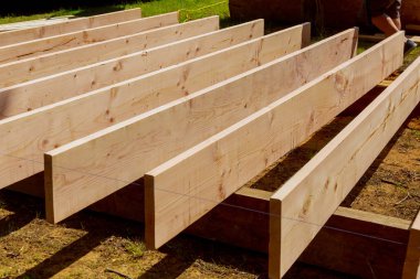 Yeni bina zemin güverte üzerinde veranda İnşaat,