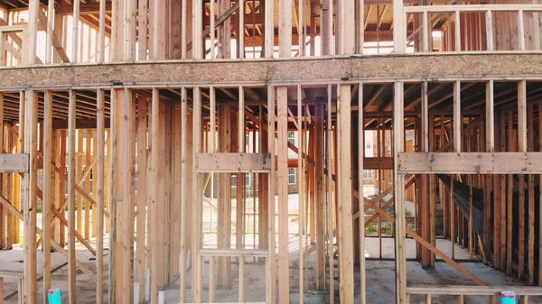 Framed New Construction of beam construction building a new house from the ground up