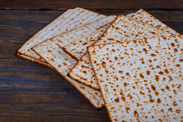 Fundo Com Matzo Vinho Para Celebração Páscoa Judaica — Fotografia de Stock