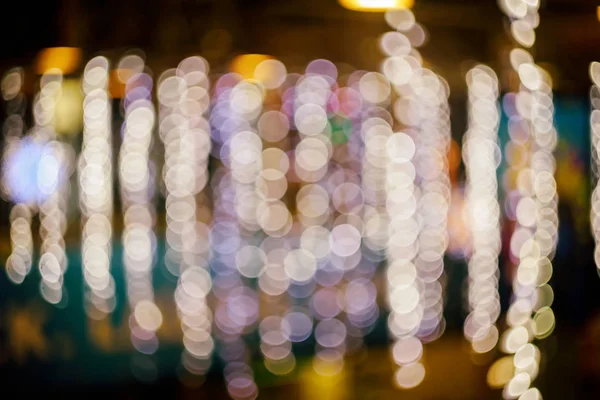 Sıcak Renkli Işıklar Ile Bulanık Bokeh Arka Plan Defocused — Stok fotoğraf