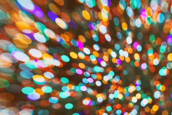 Christmas Holiday Lights Abstract Circular Bokeh Background — Stock Photo, Image
