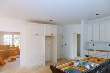 Modern mutfak iç mimarisi geliştirme mutfağı silme