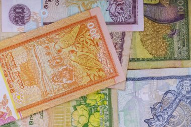 Sri Lanka para faturası üzerinde Banknotlar