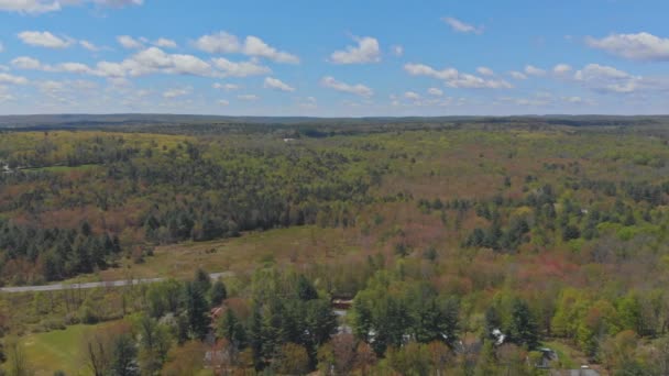 Pocono Mountains Pennsylvania USA waaier landschap — Stockvideo