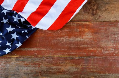 Eski ahşap tahta vatanseverlik Abd ulusal tatil amerikan bayrağı
