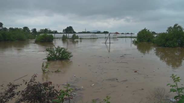 Las fuertes lluvias en el Medio Oeste han creado inundaciones y retrasado a los agricultores — Vídeos de Stock