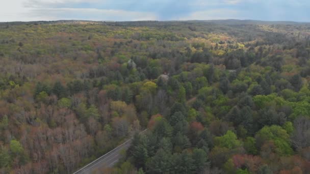 Prachtig berglandschap in Pocono Mountains Pennsylvania — Stockvideo