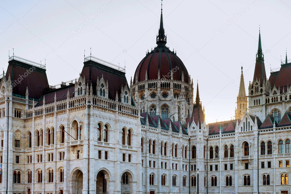 The Hungarian Parliament Building in Budapest