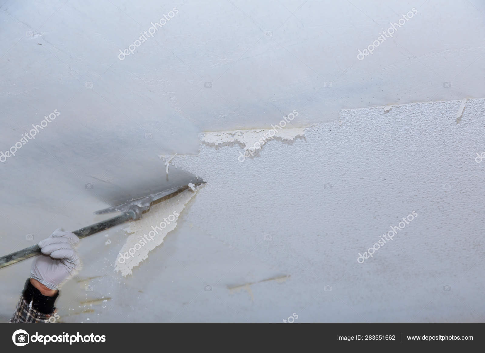 Take Off In The Popcorn Ceiling Home Wall Texture Removal