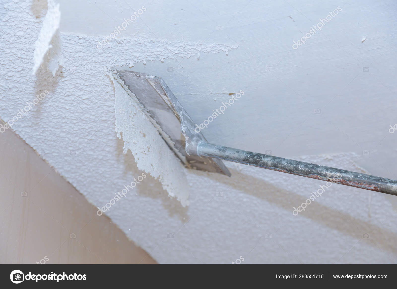 Home Ceiling Drywall Demolition Popcorn Ceiling Texture