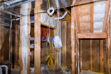 Elektrik kablolama konut ev kontruction yüklü