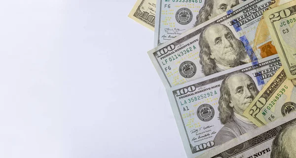 Amerikaanse geld veel dollars close-up — Stockfoto