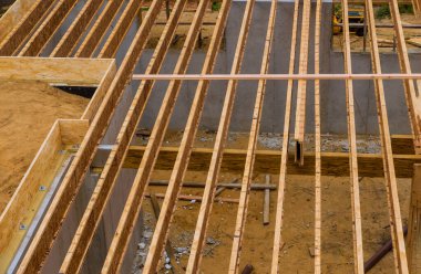 Kiriş kirişgösteren ev çerçevezemin inşaat