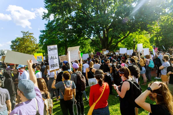 Washington Abd Mayıs 2020 Siyahların Yaşamları Önemi Protesto Göstericileri Beyaz — Stok fotoğraf