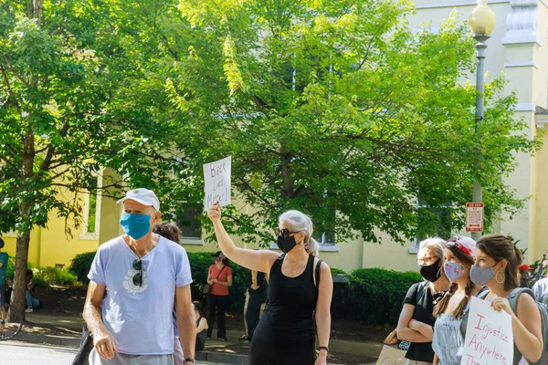 Washington Abd Mayıs 2020 Protestocular Beyaz Saray Başkanı Donald Trump — Stok fotoğraf