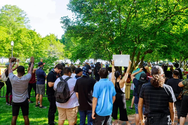 Washington Usa May 2020 Διαδηλωτές Για Μαύρη Ζωή Στην Ύλη — Φωτογραφία Αρχείου