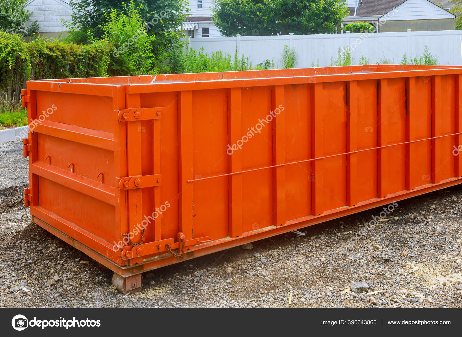 Construction Trash Garbage Dumpsters Metal Container House Renovation